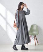 【アー ヴェー ヴェー/a.v.v】のギャザーニットワンピース グレー|ID: prp329100004715924 ipo3291000000034371363