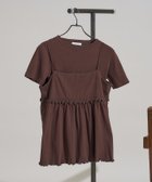【フリークスストア/FREAK'S STORE】の【セットアイテム】アーミーリブ 2WAYビスチェ Tシャツセット 25AW ブラウン|ID: prp329100004715997 ipo3291000000034245336