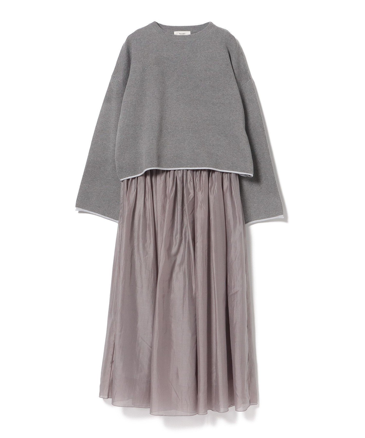 【ビームス ハート/BEAMS HEART】のスウェットニット * スカート(セットアイテム) インテリア・キッズ・メンズ・レディースファッション・服の通販 founy(ファニー) 　ファッション　Fashion　レディースファッション　Fashion for Women　スカート　Skirts　なめらか　Smooth, Silky Texture　フレア　Flare, Flared　リラックス　Relax, Relaxed Fit　ロング　Long, Long-Length　A/W・秋冬　Autumn/Winter　GREY|ID: prp329100004716003 ipo3291000000034073059