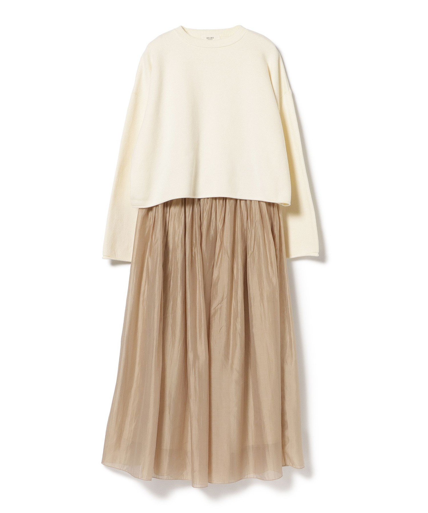 【ビームス ハート/BEAMS HEART】のスウェットニット * スカート(セットアイテム) インテリア・キッズ・メンズ・レディースファッション・服の通販 founy(ファニー) 　ファッション　Fashion　レディースファッション　Fashion for Women　スカート　Skirts　なめらか　Smooth, Silky Texture　ストレート　Straight, Straight Cut　フレア　Flare, Flared　リラックス　Relax, Relaxed Fit　ロング　Long, Long-Length　A/W・秋冬　Autumn/Winter　OFF WHITE|ID: prp329100004716003 ipo3291000000034481570