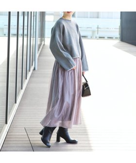 【ビームス ハート/BEAMS HEART】の【手洗い可】スウェットニット * スカート(セットアイテム) 25AW ワンピース ウエストゴム 人気、トレンドファッション・服の通販 founy(ファニー) ファッション Fashion レディースファッション Fashion for Women スカート Skirts 2025年 2025 2025-2026秋冬・A/W Autumn/Winter 2025–26 AW25–26 なめらか Smooth, Silky Texture フレア Flare, Flared リラックス Relax, Relaxed Fit ロング Long, Long-Length A/W・秋冬 Autumn/Winter |ID:prp329100004716003