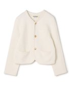 【トゥモローランド/TOMORROWLAND】のモスライクステッチ クルーネックジャケット 人気、トレンドファッション・服の通販 founy(ファニー) ファッション Fashion レディースファッション Fashion for Women アウター Coat / Outerwear Collection レディースジャケット・軽アウター Jackets 2025年 2025 2025春夏・S/S Spring/Summer 2025 SS25 クラシカル Classical, Vintage-Inspired コンパクト Compact, Small Size シェイプ Shape, Slim Fit ジャケット Jacket, Outerwear thumbnail 11 ホワイト|ID: prp329100004716023 ipo3291000000034719250