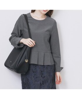 【インデックス/INDEX】のストレッチペプラムラメトップス【洗濯機OK/防シワ/抗ピル】《S~3L》 人気、トレンドファッション・服の通販 founy(ファニー) ファッション Fashion レディースファッション Fashion for Women トップス・カットソー Cut & Sew Tops おすすめ Recommended / Our Picks シンプル Simple, Minimal ストレッチ Stretch, Stretchy Fabric スマート Smart, Elegant スリット Slit, Slit Detail デコルテ Décolleté, Neckline フォーマル Formal, Dressy ペプラム Peplum, Flared Hem エレガント 上品 Elegant |ID:prp329100004716058