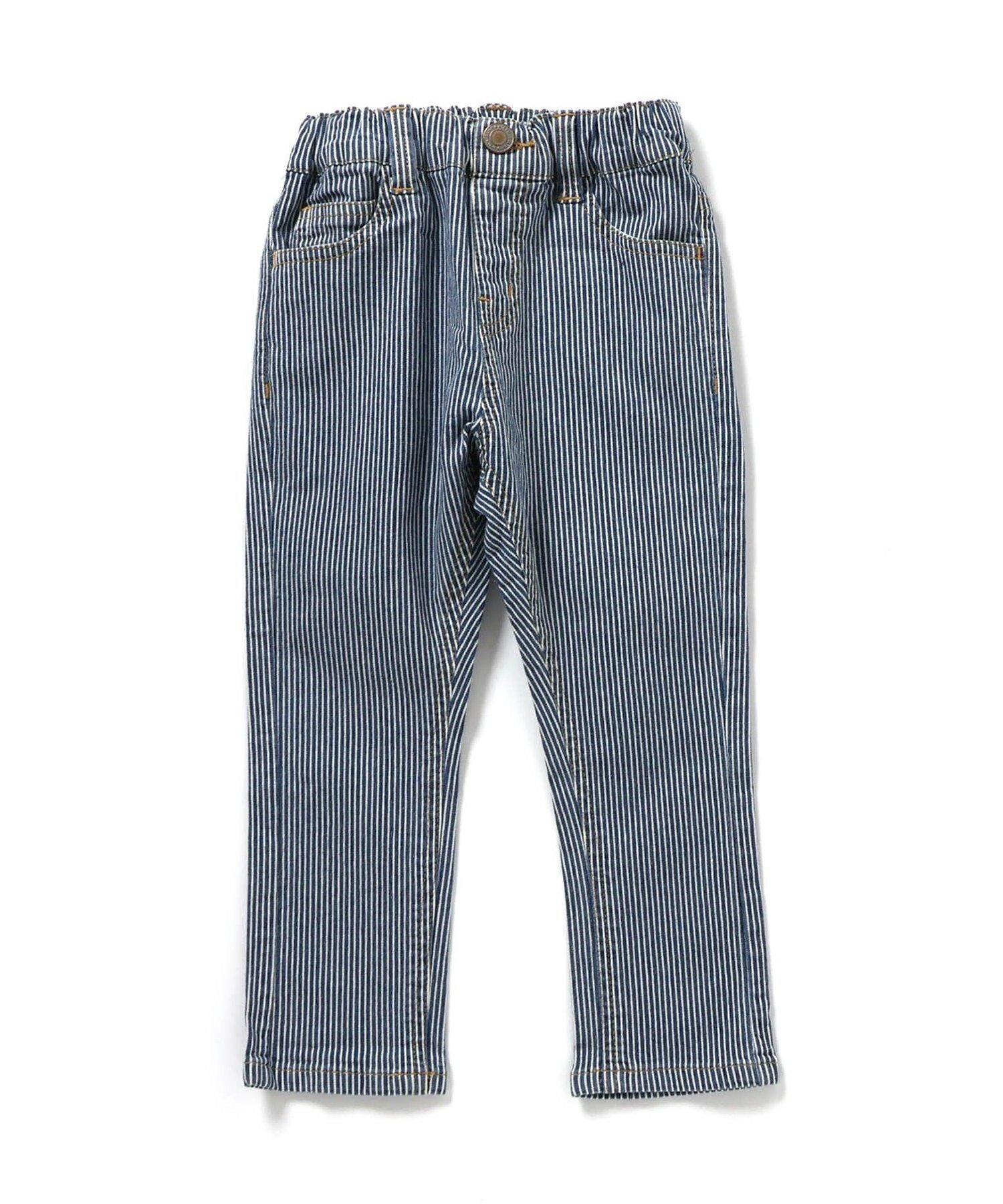 【エフオー オンラインストア/F.O.Online Store / KIDS】のすぽ軽テーパードパンツ 10分丈 インテリア・キッズ・メンズ・レディースファッション・服の通販 founy(ファニー) 　ファッション　Fashion　キッズファッション　Fashion for Kids　ボトムス　Bottoms　2025年　2025　2025-2026秋冬・A/W　Autumn/Winter 2025–26 AW25–26　おすすめ　Recommended / Our Picks　ブリーチ　Bleach, Washed Finish　ユーズド　Used, Vintage-Look　人気　Popular, Best Seller　ヒッコリー|ID: prp329100004716217 ipo3291000000034123577