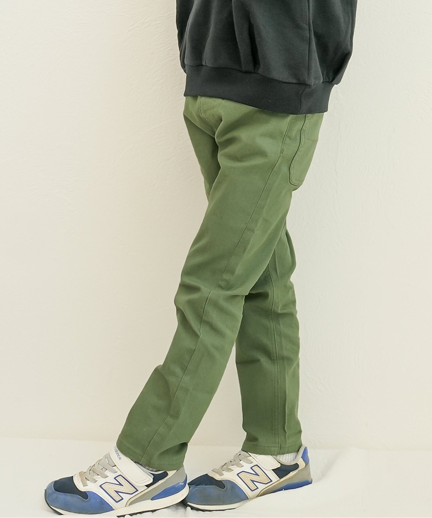 【エフオー オンラインストア/F.O.Online Store / KIDS】のすぽ軽テーパードパンツ 10分丈 インテリア・キッズ・メンズ・レディースファッション・服の通販 founy(ファニー) 　ファッション　Fashion　キッズファッション　Fashion for Kids　ボトムス　Bottoms　2025年　2025　2025-2026秋冬・A/W　Autumn/Winter 2025–26 AW25–26　おすすめ　Recommended / Our Picks　ブリーチ　Bleach, Washed Finish　ボトム　Bottoms, Lower Wear　ユーズド　Used, Vintage-Look　ワイド　Wide, Wide Fit　定番　Standard, Basic Item　A/W・秋冬　Autumn/Winter　カーキ|ID: prp329100004716217 ipo3291000000035064374