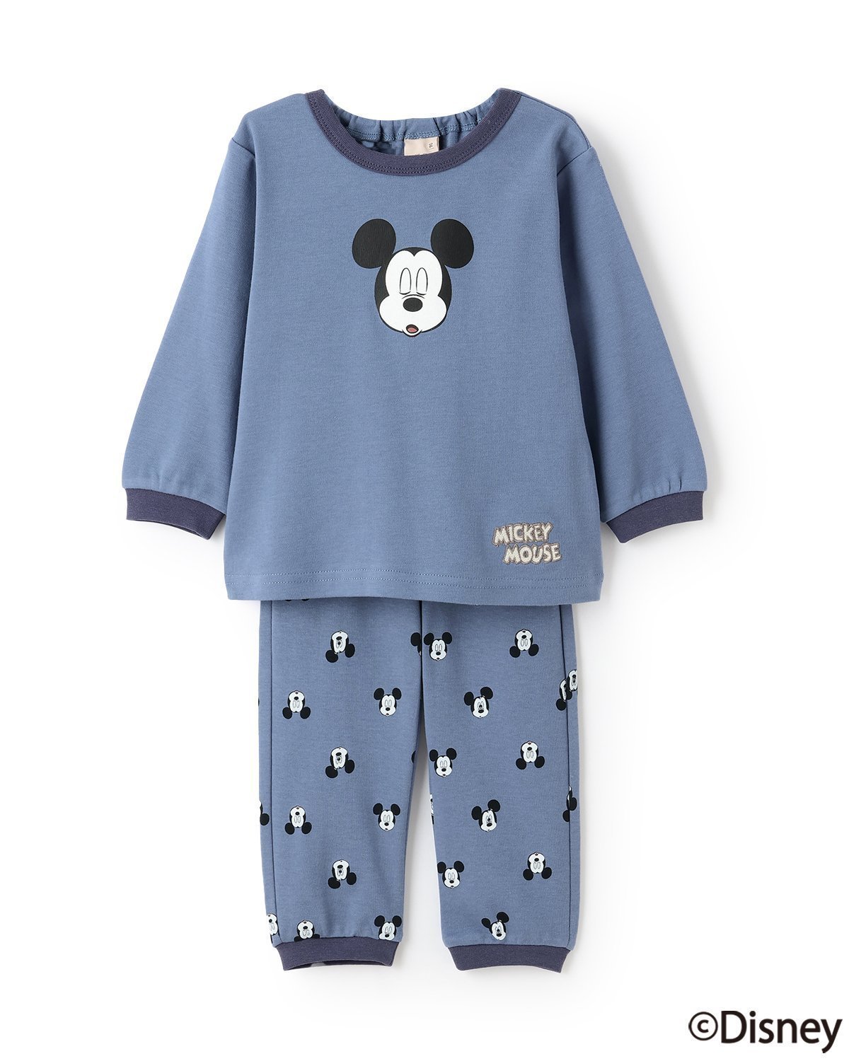 【ナルミヤ オンライン/NARUMIYA ONELINE / KIDS】の【Disney】スムース長袖パジャマ インテリア・キッズ・メンズ・レディースファッション・服の通販 founy(ファニー) 　ファッション　Fashion　キッズファッション　Fashion for Kids　お家時間・ステイホーム　Stay Home / At Home　パジャマ　Pajamas, Sleepwear　プリント　Print, Printed Pattern　ポケット　Pocket, Pocket Detail　長袖　Long Sleeve, Full Sleeve　ブルー|ID: prp329100004716246 ipo3291000000034075858