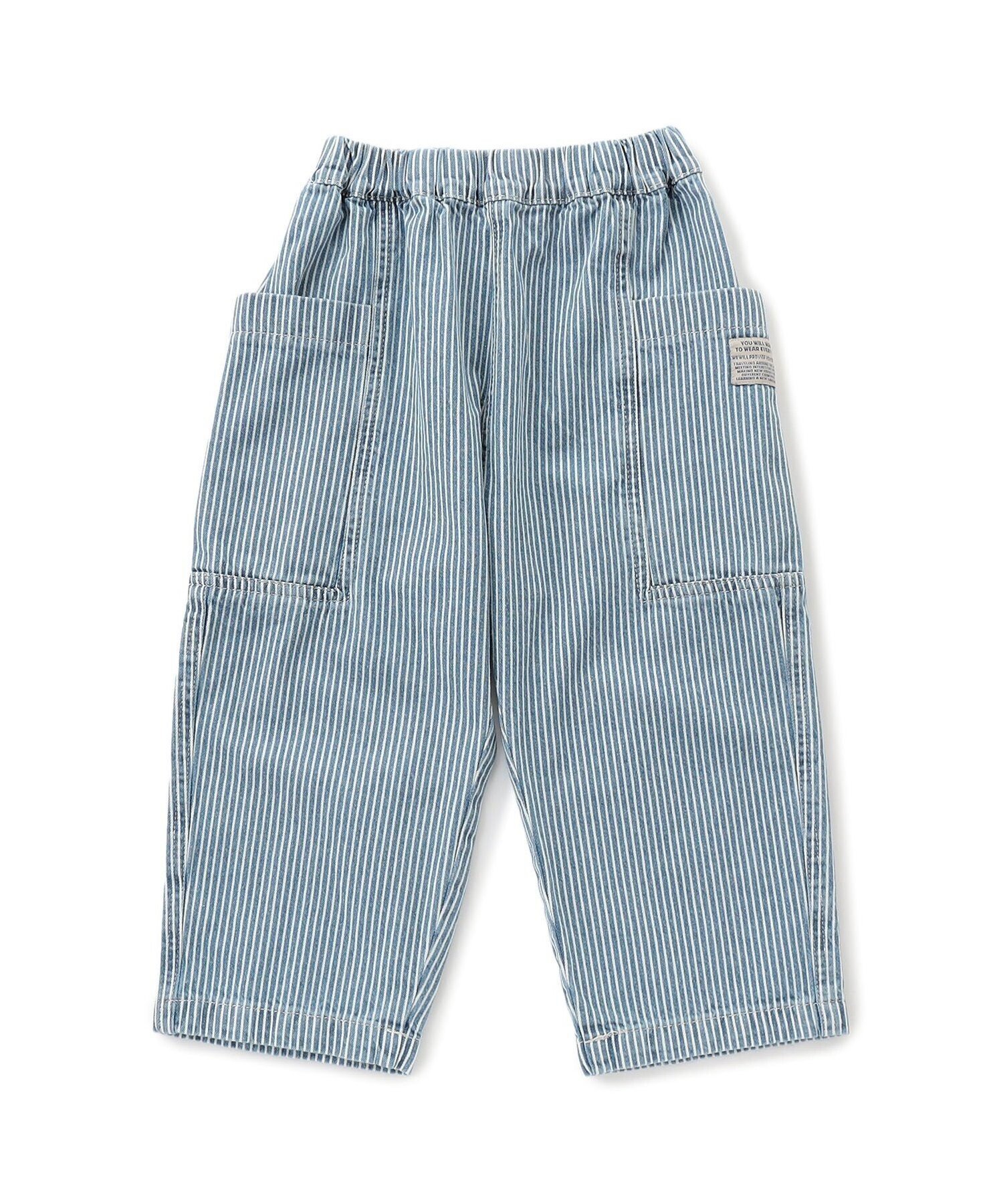 【エフオー オンラインストア/F.O.Online Store / KIDS】のサイドポケットベイカーパンツ 10分丈 インテリア・キッズ・メンズ・レディースファッション・服の通販 founy(ファニー) 　ファッション　Fashion　キッズファッション　Fashion for Kids　ボトムス　Bottoms　おすすめ　Recommended / Our Picks　人気　Popular, Best Seller　ヒッコリー|ID: prp329100004716273 ipo3291000000034076120