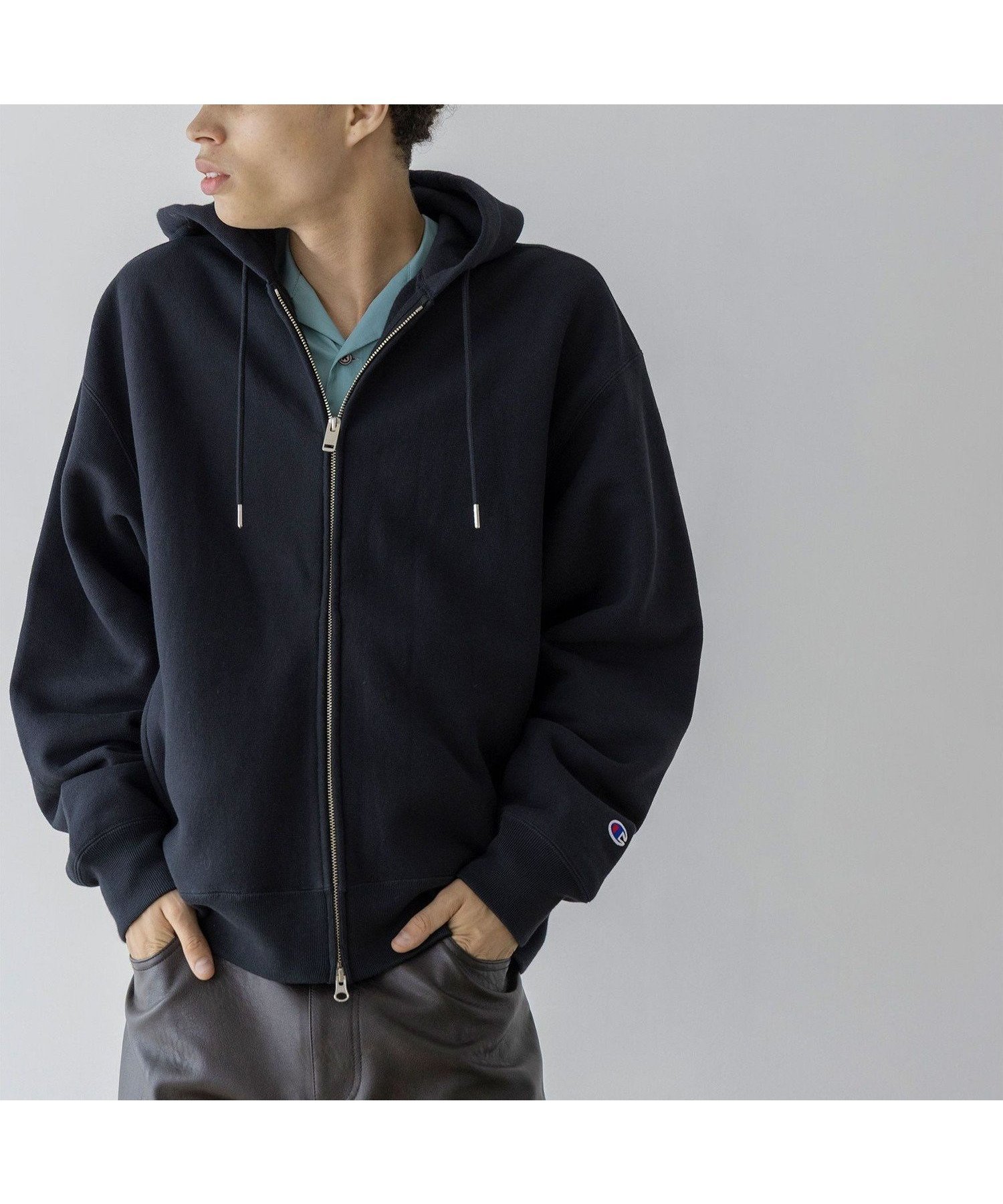 【ビューティ&ユース ユナイテッドアローズ/BEAUTY&YOUTH / UNITED ARROWS / MEN】のChampion * monkey time フルジップ フーディー インテリア・キッズ・メンズ・レディースファッション・服の通販 founy(ファニー) 　ファッション　Fashion　メンズファッション　Fashion for Men　インナー　Innerwear　秋　Autumn　コンパクト　Compact, Small Size　スウェット / スエット　Sweatshirt, Sweatwear　スポーツ　Sports, Activewear　定番　Standard, Basic Item　ニューヨーク　New York, NYC Style　人気　Popular, Best Seller　フロント　Front, Front Design　別注　Limited Edition, Custom Order　防寒　Cold Protection, Winter-Ready　BLACK|ID: prp329100004716291 ipo3291000000034076263