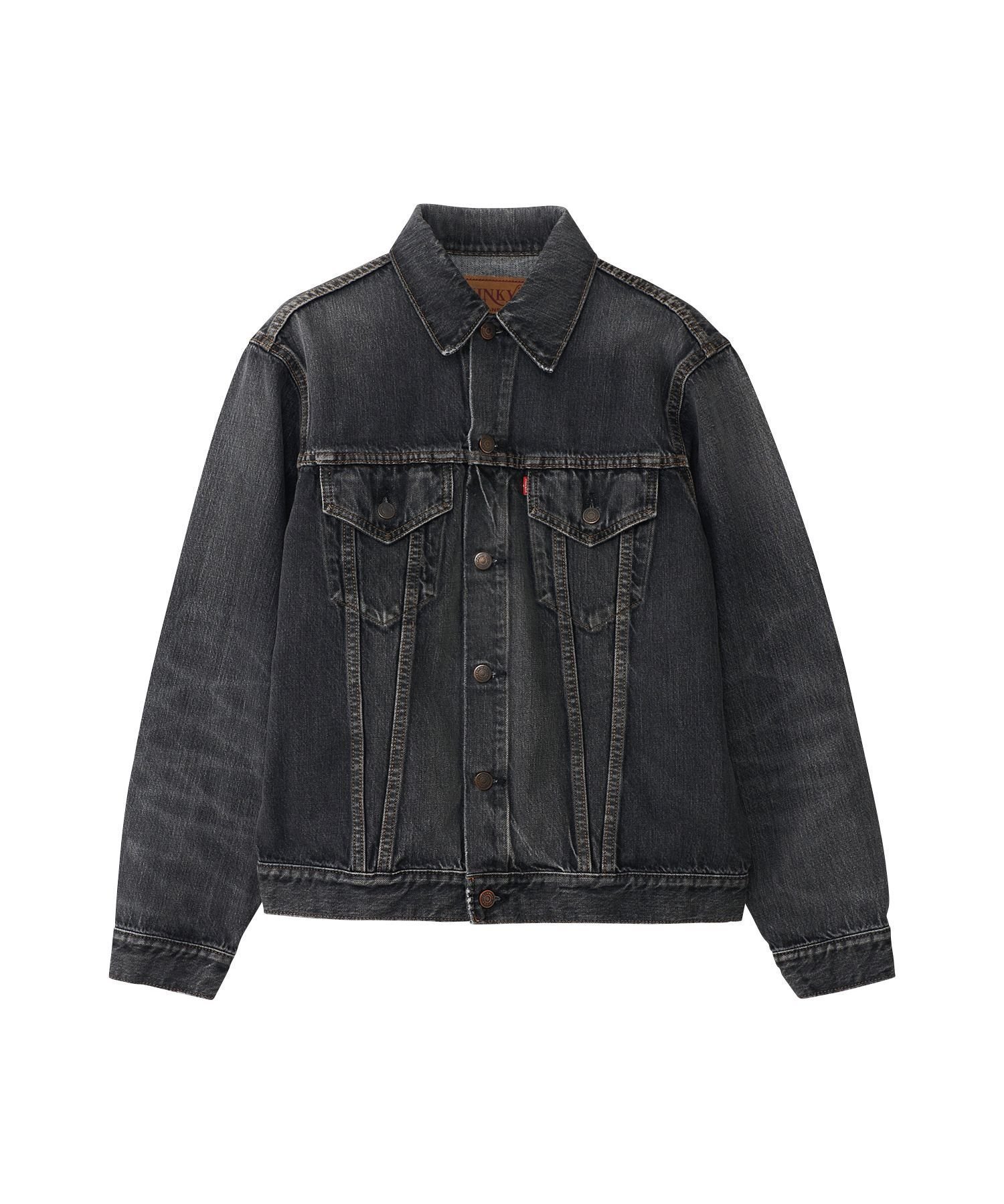 【ヒステリックグラマー/HYSTERIC GLAMOUR / MEN】のデニムジャケット インテリア・キッズ・メンズ・レディースファッション・服の通販 founy(ファニー) 　ファッション　Fashion　メンズファッション　Fashion for Men　インディゴ　Indigo Denim　ジャケット　Jacket, Outerwear　デニム　Denim, Jeans Material　ヴィンテージ　Vintage Style　ブラック|ID: prp329100004716341 ipo3291000000034076673