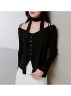 【スナイデル/SNIDEL】のタイ付きニットプルオーバー 人気、トレンドファッション・服の通販 founy(ファニー) ファッション Fashion レディースファッション Fashion for Women トップス・カットソー Cut & Sew Tops ニット Knit Tops & Sweaters カジュアルプルオーバー・ニットトップス Pullovers & Knit Tops / Casual Pullovers ウェーブ Wavy Pattern ストレート Straight, Straight Cut スマート Smart, Elegant スリット Slit, Slit Detail スリーブ Sleeve, Long Sleeve / Short Sleeve セットアップ Set-Up, Coordinated Outfit デコルテ Décolleté, Neckline ビスチェ Bustier, Corset Top フィット Fit, Slim Fit フロント Front, Front Design ラップ Wrap, Wrap Design おすすめ Recommended / Our Picks エレガント 上品 Elegant thumbnail BLK[009]|ID: prp329100004716415 ipo3291000000034352734