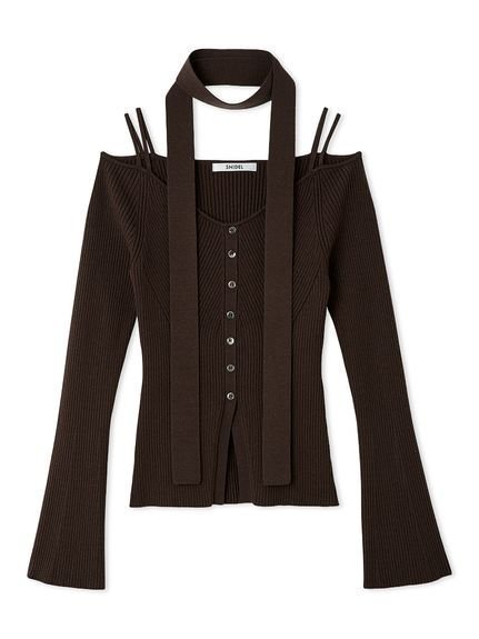 【スナイデル/SNIDEL】のタイ付きニットプルオーバー インテリア・キッズ・メンズ・レディースファッション・服の通販 founy(ファニー) 　ファッション　Fashion　レディースファッション　Fashion for Women　トップス・カットソー　Cut & Sew Tops　ニット　Knit Tops & Sweaters　カジュアルプルオーバー・ニットトップス　Pullovers & Knit Tops / Casual Pullovers　ウェーブ　Wavy Pattern　ストレート　Straight, Straight Cut　スマート　Smart, Elegant　スリット　Slit, Slit Detail　スリーブ　Sleeve, Long Sleeve / Short Sleeve　セットアップ　Set-Up, Coordinated Outfit　デコルテ　Décolleté, Neckline　ビスチェ　Bustier, Corset Top　フィット　Fit, Slim Fit　フロント　Front, Front Design　ラップ　Wrap, Wrap Design　おすすめ　Recommended / Our Picks　エレガント 上品　Elegant　BRW[058]|ID: prp329100004716415 ipo3291000000034352736