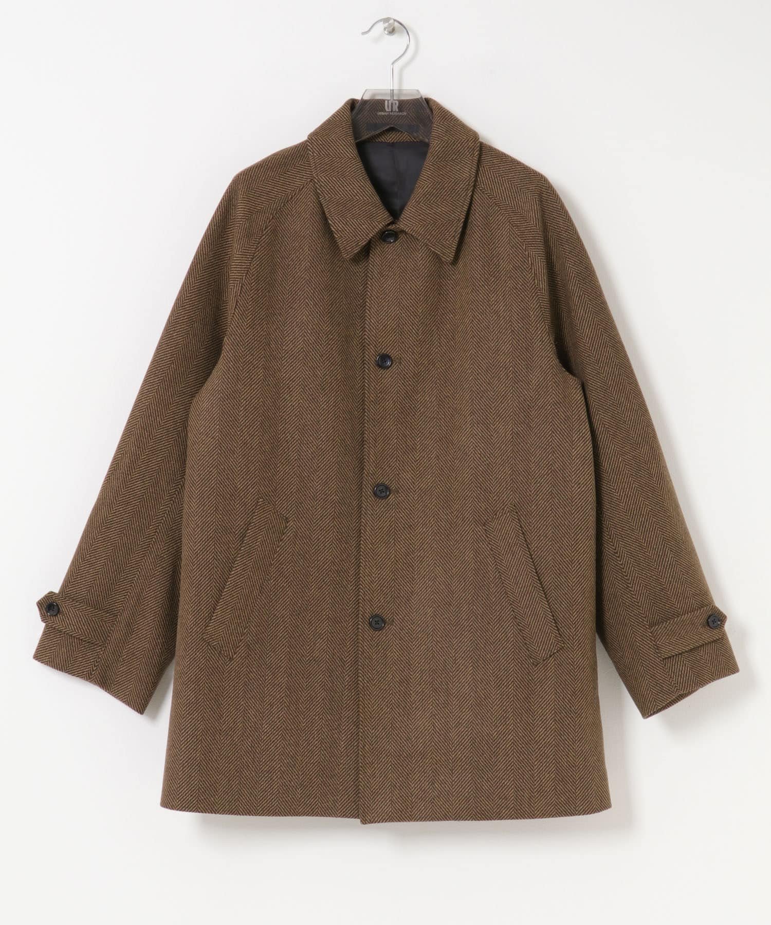 【アーバンリサーチ/URBAN RESEARCH / MEN】のWINDPROOF TWEED HALF COAT インテリア・キッズ・メンズ・レディースファッション・服の通販 founy(ファニー) 　ファッション　Fashion　メンズファッション　Fashion for Men　アウター　Men's Coats Outerwear　クラシック　Classic, Timeless Style　ジャケット　Jacket, Outerwear　ツイード　Twill, Twill Weave　なめらか　Smooth, Silky Texture　ハーフ　Half, Half-Length　防寒　Cold Protection, Winter-Ready　A/W・秋冬　Autumn/Winter　冬　Winter / This Winter　エレガント 上品　Elegant　2025年　2025　2025-2026秋冬・A/W　Autumn/Winter 2025–26 AW25–26　BROWN|ID: prp329100004716440 ipo3291000000034077467