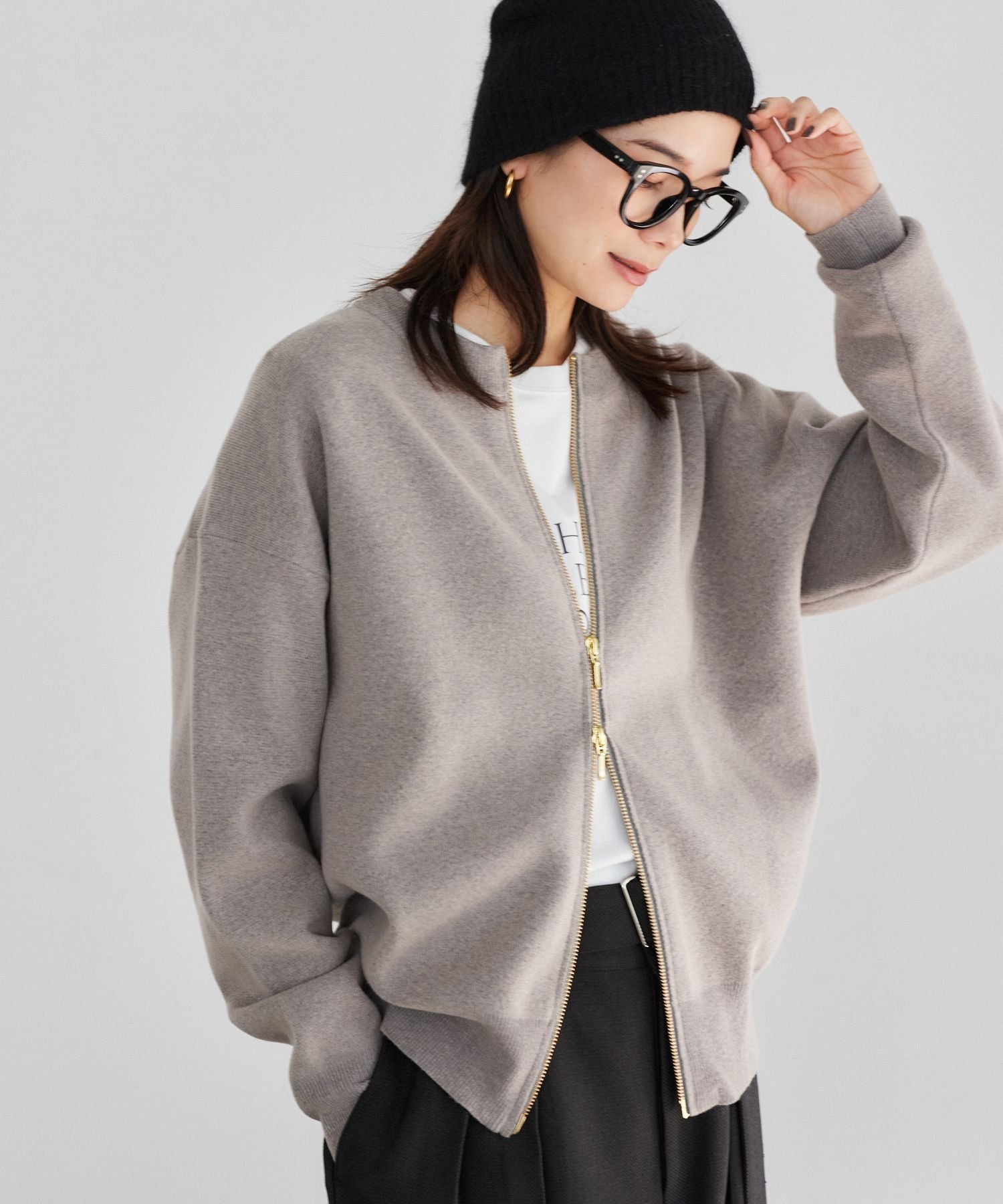 【バンヤードストーム/BARNYARDSTORM】の【WEB限定】ミラノリブZIPカーデ セットアップ対応 人気、トレンドファッション・服の通販 founy(ファニー) 　ファッション　Fashion　レディースファッション　Fashion for Women　セットアップ　Matching Sets　ショルダー　Shoulder, Shoulder Strap　シンプル　Simple, Minimal　ジップ　Zip, Zipper　セットアップ　Set-Up, Coordinated Outfit　ドロップ　Drop Shoulder, Dropped Style　フロント　Front, Front Design　ミラノリブ　Milano Rib, Milano Stitch　リラックス　Relax, Relaxed Fit　 other-1|ID: prp329100004716526 ipo3291000000034635993