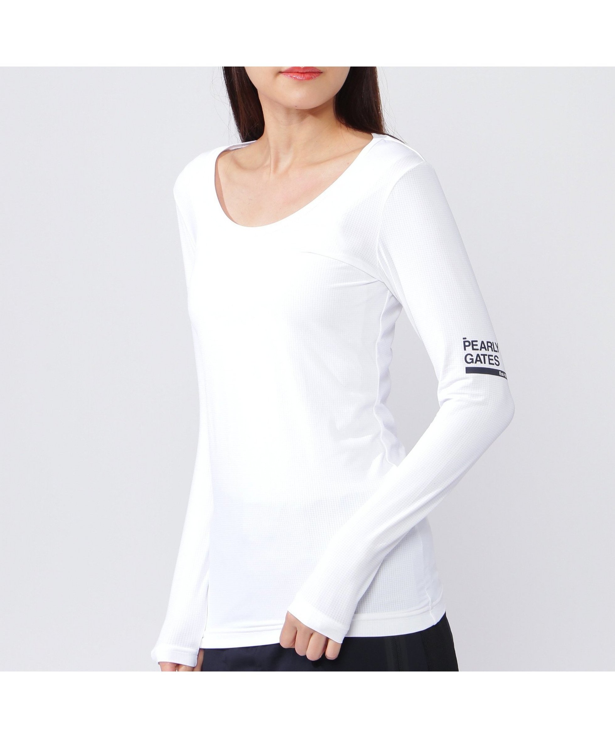 【その他のブランド/Other】のN/ベア天竺リップ長袖Uネックカットソー (LADIES) 人気、トレンドファッション・服の通販 founy(ファニー) 　ファッション　Fashion　レディースファッション　Fashion for Women　トップス・カットソー　Cut & Sew Tops　カットソー・ベーシックTシャツ　Cut-and-Sewn Tops / Stretch Tees & Basics　ゴルフ　Golf　リップ　Lip, Lip Motif　吸水　Absorbent, Quick-Dry　夏　Summer　春　Spring　S/S・春夏　SS, Spring/Summer, Warm Season　長袖　Long Sleeve, Full Sleeve　 other-1|ID: prp329100004716540 ipo3291000000034078216