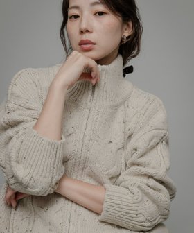 【サニーレーベル/Sonny Label / URBAN RESEARCH】のウールケーブルニットジップブルゾン 人気、トレンドファッション・服の通販 founy(ファニー) ファッション Fashion レディースファッション Fashion for Women アウター Coat / Outerwear Collection ブルゾンジャケット・スポーティアウター Blouson Jackets トップス・カットソー Cut & Sew Tops ニット Knit Tops & Sweaters 2025年 2025 2025-2026秋冬・A/W Autumn/Winter 2025–26 AW25–26 冬 Winter / This Winter おすすめ Recommended / Our Picks インナー Innerwear シンプル Simple, Minimal スタンド Stand Collar, Upright Stand ボトム Bottoms, Lower Wear ポケット Pocket, Pocket Detail ミックス Mix, Mixed Style ロング Long, Long-Length A/W・秋冬 Autumn/Winter |ID:prp329100004716545