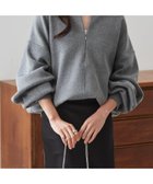 【ラナン/Ranan】のRanan/ハーフジップスウェットライクニット GR|ID: prp329100004717177 ipo3291000000034786975