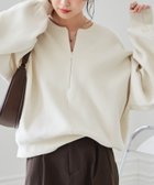 【ラナン/Ranan】のRanan/ハーフジップスウェットライクニット OW|ID: prp329100004717177 ipo3291000000034786976
