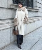 【アニュアンス/anuans】のファートリムコクーンコート 人気、トレンドファッション・服の通販 founy(ファニー) ファッション Fashion レディースファッション Fashion for Women アウター Coat / Outerwear Collection コート・ロングコート・ピーコート Long Coats, Peacoats & More フェイクファー Faux Fur, Imitation Fur ミドル Middle Length, Mid Height リアル Real, Realistic thumbnail LIGHT BEIGE|ID: prp329100004717322 ipo3291000000034084279