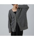 【レプシィム ローリーズファーム/LEPSIM LOWRYS FARM】の5ゲージダブルカラーチュニックカーディガン チャコール2|ID: prp329100004717386 ipo3291000000035180395