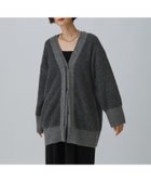 【レプシィム ローリーズファーム/LEPSIM LOWRYS FARM】の5ゲージダブルカラーチュニックカーディガン チャコール18|ID: prp329100004717386 ipo3291000000035180397