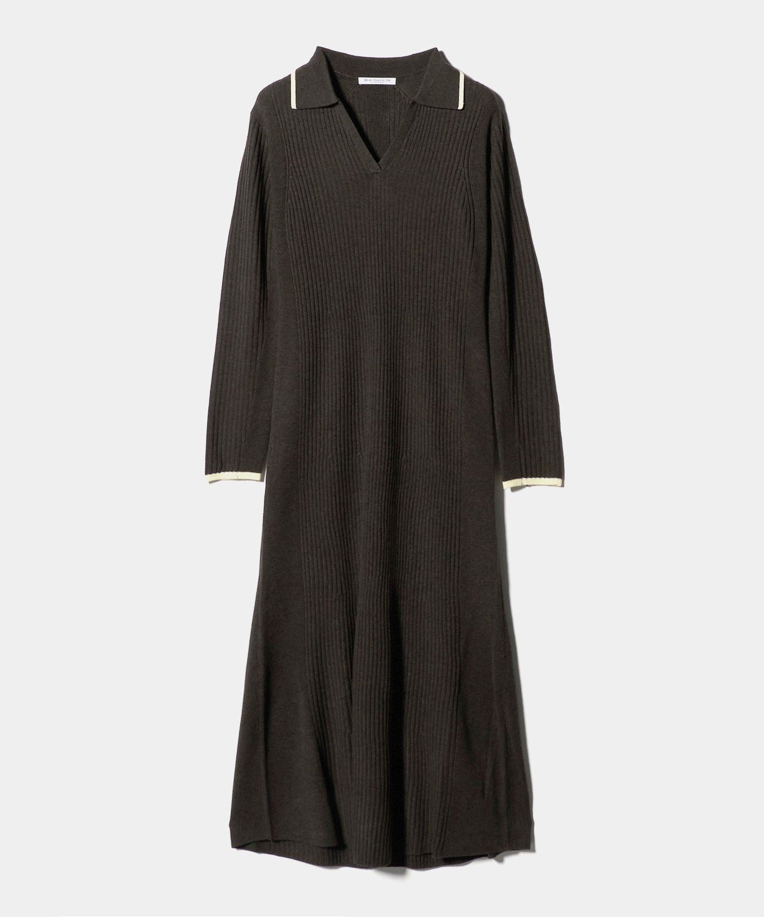【ビューティ&ユース ユナイテッドアローズ/BEAUTY&YOUTH / UNITED ARROWS】のウールポリエステルブレンド メランジ リブニットワンピース 人気、トレンドファッション・服の通販 founy(ファニー) 　ファッション　Fashion　レディースファッション　Fashion for Women　ワンピース　Dresses　ニットワンピース　Knit Dresses　エレガント 上品　Elegant　ショート　Short, Short Length　フェミニン　Feminine, Girly　フレア　Flare, Flared　メランジ　Melange, Mixed Yarn　ランダム　Random, Irregular　おすすめ　Recommended / Our Picks　 other-1|ID: prp329100004717389 ipo3291000000034085254