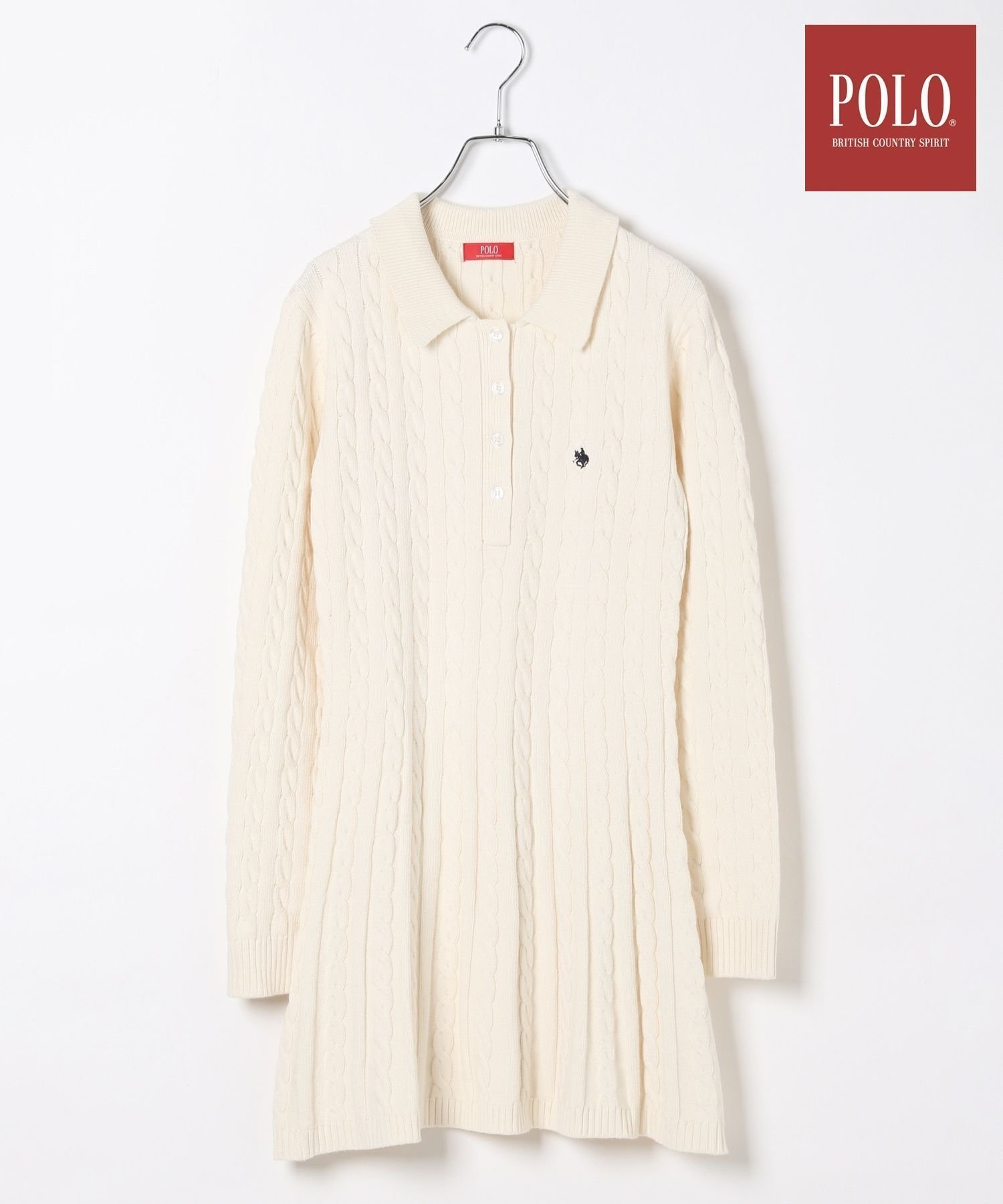【ヘザー/Heather】の【POLO BCS(ポロ・ビーシーエス)】ケーブルワンピース インテリア・キッズ・メンズ・レディースファッション・服の通販 founy(ファニー) 　ファッション　Fashion　レディースファッション　Fashion for Women　ワンピース　Dresses　おすすめ　Recommended / Our Picks　今季　This Season, Current Season　冬　Winter / This Winter　アイボリー|ID: prp329100004717411 ipo3291000000034381214