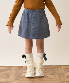 【ナルミヤ オンライン/NARUMIYA ONELINE / KIDS】のハートポケットコーデュロイスカパン 人気、トレンドファッション・服の通販 founy(ファニー) ファッション Fashion キッズファッション Fashion for Kids コーデュロイ Corduroy, Cord Fabric ハンカチ Handkerchief, Hanky フロント Front, Front Design ポケット Pocket, Pocket Detail ラベンダー Lavender A/W・秋冬 Autumn/Winter |ID:prp329100004717631