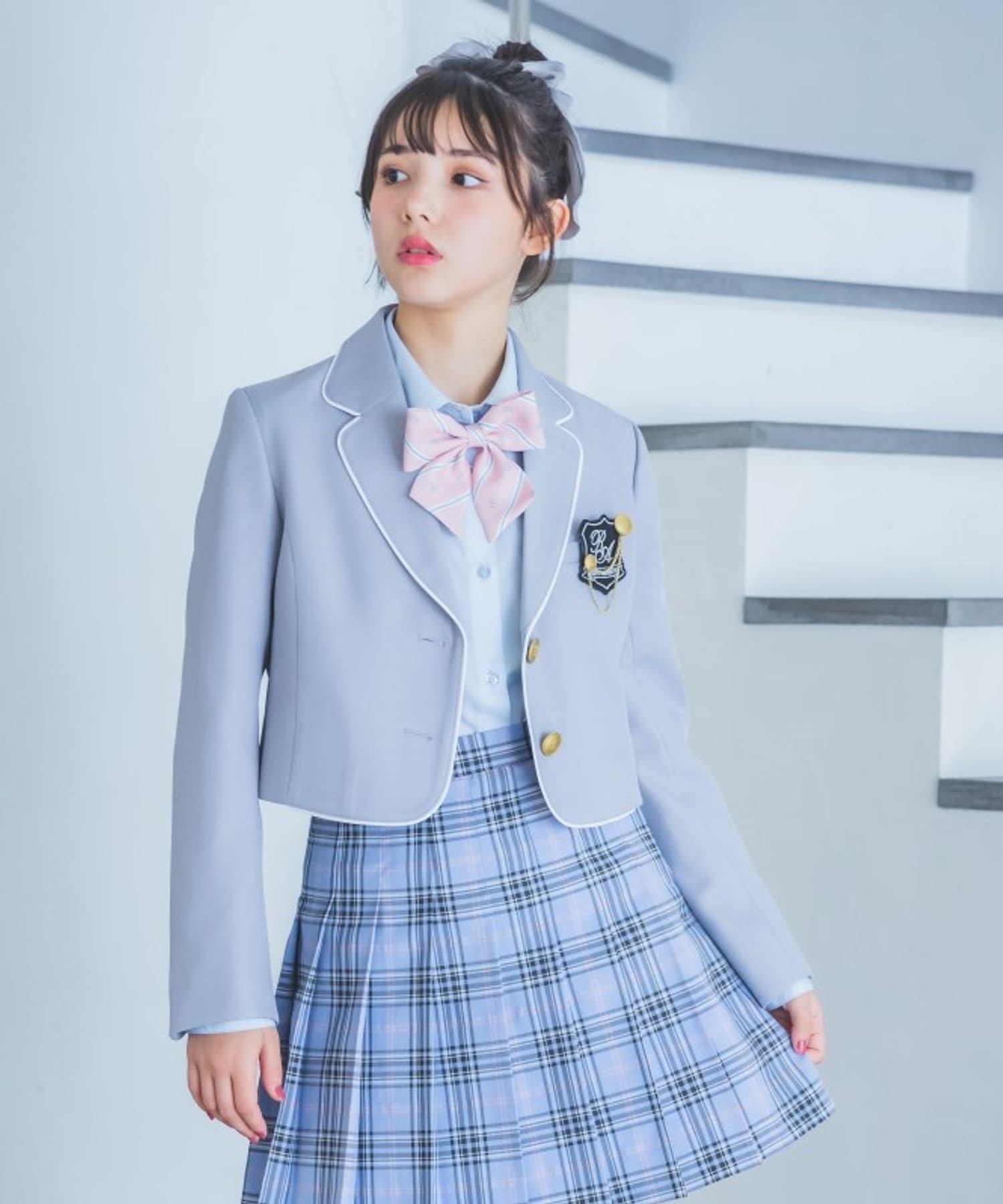 【レピピアルマリオ/repipi armario / KIDS】の【卒服2026】ボレロジャケット インテリア・キッズ・メンズ・レディースファッション・服の通販 founy(ファニー) 　ファッション　Fashion　キッズファッション　Fashion for Kids　アウター　Coat Outerwear /Kids　おすすめ　Recommended / Our Picks　ショート　Short, Short Length　ジャケット　Jacket, Outerwear　パイピング　Piping, Trim Design　プリーツ　Pleats, Pleated　ボレロ　Bolero, Short Cardigan　ポケット　Pocket, Pocket Detail　リボン　Ribbon, Bow　卒業式　Graduation Ceremony　グレー15|ID: prp329100004717634 ipo3291000000034088504