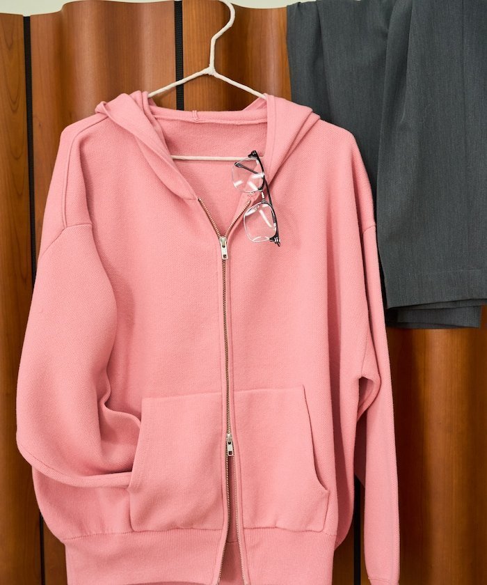 【フリークスストア/FREAK'S STORE】のマシーンウォッシャブル スウェットライクジップニット/スウェットライクジップパーカ 25AW インテリア・キッズ・メンズ・レディースファッション・服の通販 founy(ファニー) 　ファッション　Fashion　レディースファッション　Fashion for Women　トップス・カットソー　Cut & Sew Tops　ニット　Knit Tops & Sweaters　レディースパーカー・カジュアルフーディー　Casual Hoodies & Sweatshirts　スウェット・クルーネックトップス　Sweatshirts & Crewnecks / Relaxed Fit Sweat Tops　2025年　2025　2025-2026秋冬・A/W　Autumn/Winter 2025–26 AW25–26　冬　Winter / This Winter　おすすめ　Recommended / Our Picks　ウォッシャブル　Machine Washable　スウェット / スエット　Sweatshirt, Sweatwear　セットアップ　Set-Up, Coordinated Outfit　バランス　Balance, Style Balance　エレガント 上品　Elegant　A/W・秋冬　Autumn/Winter　ピンク|ID: prp329100004717672 ipo3291000000034088972