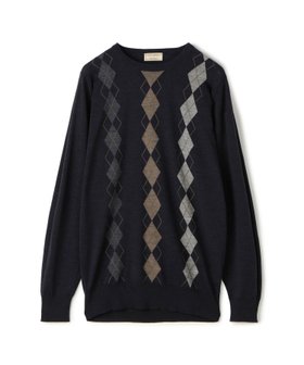 【トゥモローランド/TOMORROWLAND / MEN】の【別注】JOHN SMEDLEY ウール アーガイルクルーネック プルオーバーニット 人気、トレンドファッション・服の通販 founy(ファニー) ファッション Fashion メンズファッション Fashion for Men トップス・カットソー Cut & Sew Tops ニット・セーター / 定番トップス Knit Tops & Sweaters 2025年 2025 2025-2026秋冬・A/W Autumn/Winter 2025–26 AW25–26 インナー Innerwear ジャケット Jacket, Outerwear 別注 Limited Edition, Custom Order A/W・秋冬 Autumn/Winter 軽量 Lightweight, Ultra Light |ID:prp329100004717675