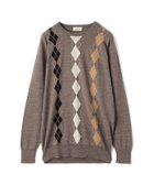 【トゥモローランド/TOMORROWLAND / MEN】の【別注】JOHN SMEDLEY ウール アーガイルクルーネック プルオーバーニット 人気、トレンドファッション・服の通販 founy(ファニー) ファッション Fashion メンズファッション Fashion for Men トップス・カットソー Cut & Sew Tops ニット・セーター / 定番トップス Knit Tops & Sweaters 2025年 2025 2025-2026秋冬・A/W Autumn/Winter 2025–26 AW25–26 インナー Innerwear ジャケット Jacket, Outerwear 別注 Limited Edition, Custom Order A/W・秋冬 Autumn/Winter 軽量 Lightweight, Ultra Light thumbnail 46 ブラウン系|ID: prp329100004717675 ipo3291000000034089004