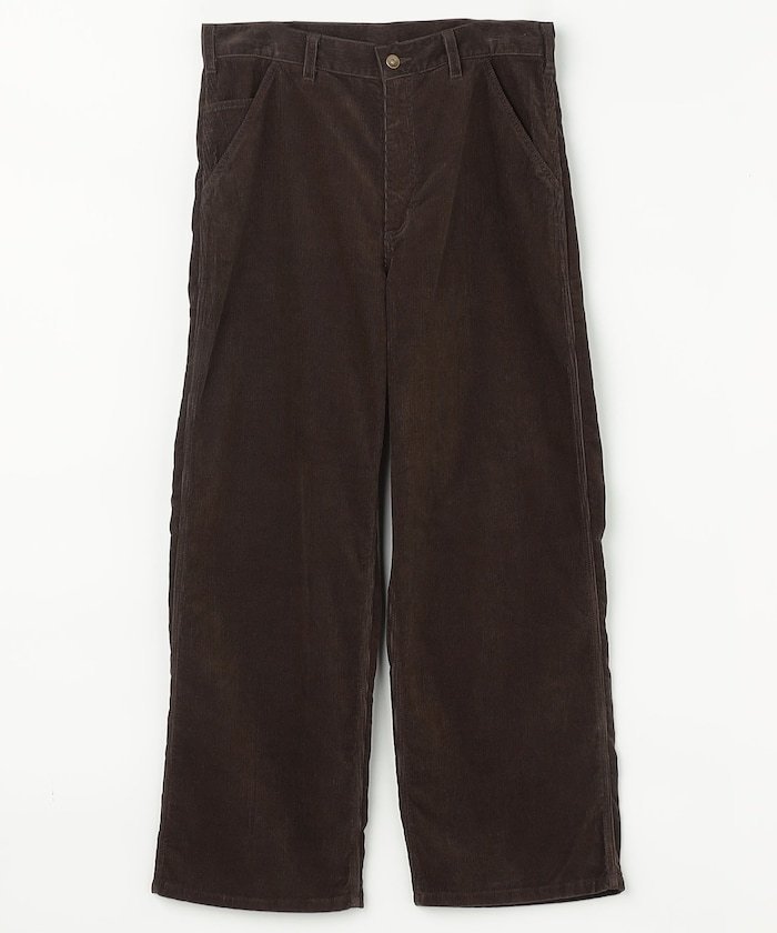 【フリークスストア/FREAK'S STORE】のCorduroy Dock Pants / S25FC061 / コーデュロイ ワイドストレートパンツ 25AW インテリア・キッズ・メンズ・レディースファッション・服の通販 founy(ファニー) 　ファッション　Fashion　メンズファッション　Fashion for Men　ボトムス　Bottoms　2025年　2025　2025-2026秋冬・A/W　Autumn/Winter 2025–26 AW25–26　冬　Winter / This Winter　コーデュロイ　Corduroy, Cord Fabric　ストレート　Straight, Straight Cut　ドローコード　Drawcord, Drawstring Cord　フロント　Front, Front Design　ワイド　Wide, Wide Fit　ワーク　Workwear, Utility Style　A/W・秋冬　Autumn/Winter　ブラウン|ID: prp329100004717704 ipo3291000000034089288