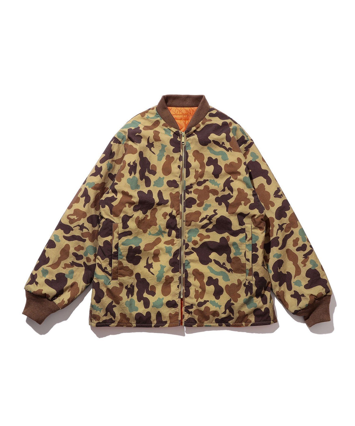【ビームス/BEAMS / MEN】のアニマル プリント リバーシブル ワーク パフ ブルゾン インテリア・キッズ・メンズ・レディースファッション・服の通販 founy(ファニー) 　ファッション　Fashion　メンズファッション　Fashion for Men　アニマル　Animal Print　軽量　Lightweight, Ultra Light　スウェット / スエット　Sweatshirt, Sweatwear　ブルゾン　Blouson, Bomber Jacket　プリント　Print, Printed Pattern　リバーシブル　Reversible, Two-Sided　ワーク　Workwear, Utility Style　KHAKI|ID: prp329100004717715 ipo3291000000034089384