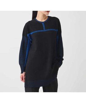 【ヒロコビス/HIROKO BIS】のプレーティング刺繍ニットチュニック 人気、トレンドファッション・服の通販 founy(ファニー) ファッション Fashion レディースファッション Fashion for Women トップス・カットソー Cut & Sew Tops ニット Knit Tops & Sweaters おすすめ Recommended / Our Picks ストレッチ Stretch, Stretchy Fabric チュニック Tunic, Long Top ハンド Hand, Handmade ボトム Bottoms, Lower Wear ワイド Wide, Wide Fit |ID:prp329100004718660