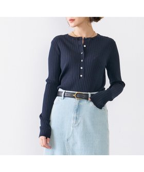 【マイカ ディール/MICA & DEAL】 ヘンリーネックワイドリブプルオーバー人気、トレンドファッション・服の通販 founy(ファニー) ファッション Fashion レディースファッション Fashion for Women トップス・カットソー Cut & Sew Tops カジュアルプルオーバー・ニットトップス Pullovers & Knit Tops / Casual Pullovers コンパクト Compact, Small Size ワイドリブ Wide Rib, Wide Ribbed Knit おすすめ Recommended / Our Picks エレガント 上品 Elegant |ID:prp329100004719036