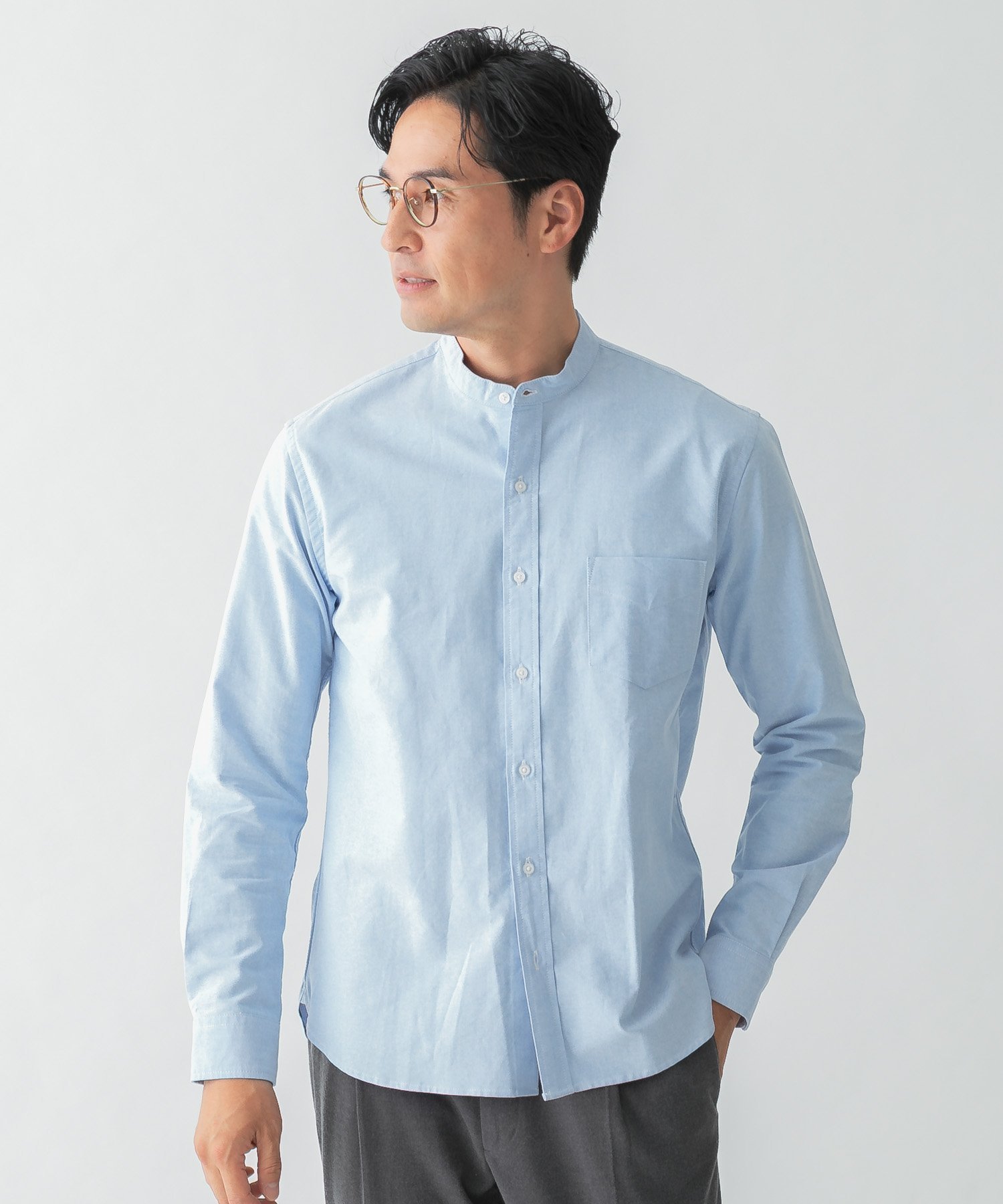 【アーバンリサーチ ロッソ/URBAN RESEARCH ROSSO / MEN】の『WEB限定』『XXLサイズあり』『抗菌/消臭』ハイパフォーマンスオックスバンドカラーシャツ インテリア・キッズ・メンズ・レディースファッション・服の通販 founy(ファニー)  ファッション Fashion メンズファッション Fashion for Men 抗菌 Antibacterial, Bacteria-Resistant サングラス Sunglasses, Shades シンプル Simple, Minimal ストレッチ Stretch, Stretchy Fabric スニーカー Sneakers, Trainers スラックス Slacks, Dress Pants デニム Denim, Jeans Material 定番 Standard, Basic Item バランス Balance, Style Balance パフォーマンス Performance, Active Function フィット Fit, Slim Fit ベーシック Basic, Essential リュック Backpack, Rucksack おすすめ Recommended / Our Picks 旅行 Travel ビジネス 仕事 通勤 Business / Work / Commuting SAX|ID: prp329100004719244 ipo3291000000034352398