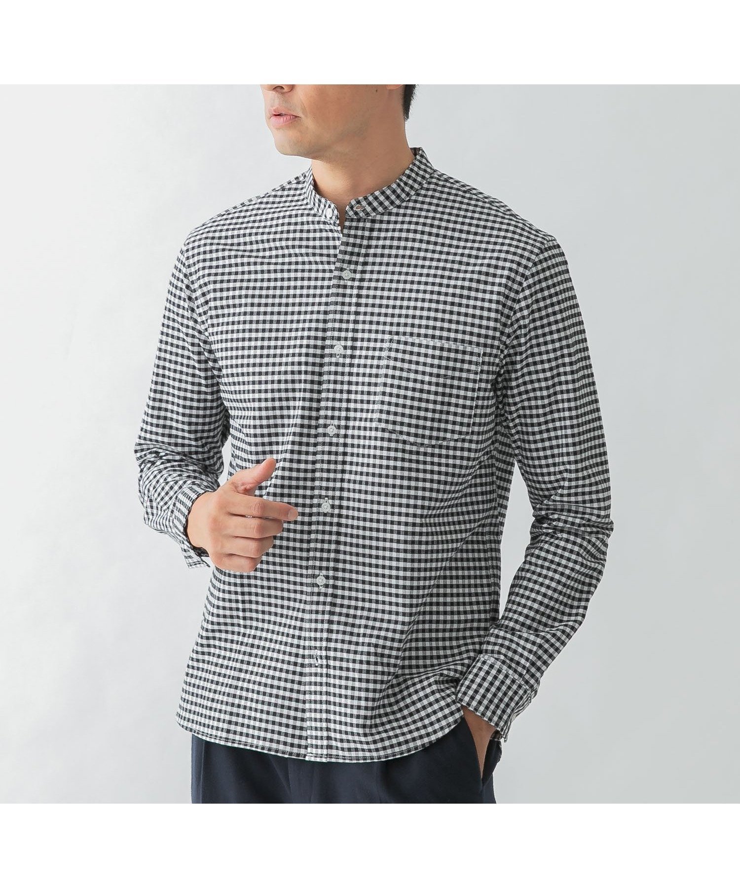 【アーバンリサーチ ロッソ/URBAN RESEARCH ROSSO / MEN】の『WEB限定』『XXLサイズあり』『抗菌/消臭』ハイパフォーマンスオックスバンドカラーシャツ インテリア・キッズ・メンズ・レディースファッション・服の通販 founy(ファニー)  ファッション Fashion メンズファッション Fashion for Men 抗菌 Antibacterial, Bacteria-Resistant サングラス Sunglasses, Shades シンプル Simple, Minimal ストレッチ Stretch, Stretchy Fabric スニーカー Sneakers, Trainers スラックス Slacks, Dress Pants デニム Denim, Jeans Material 定番 Standard, Basic Item バランス Balance, Style Balance パフォーマンス Performance, Active Function フィット Fit, Slim Fit ベーシック Basic, Essential リュック Backpack, Rucksack おすすめ Recommended / Our Picks 旅行 Travel ビジネス 仕事 通勤 Business / Work / Commuting BLK CHECK|ID: prp329100004719244 ipo3291000000034352408