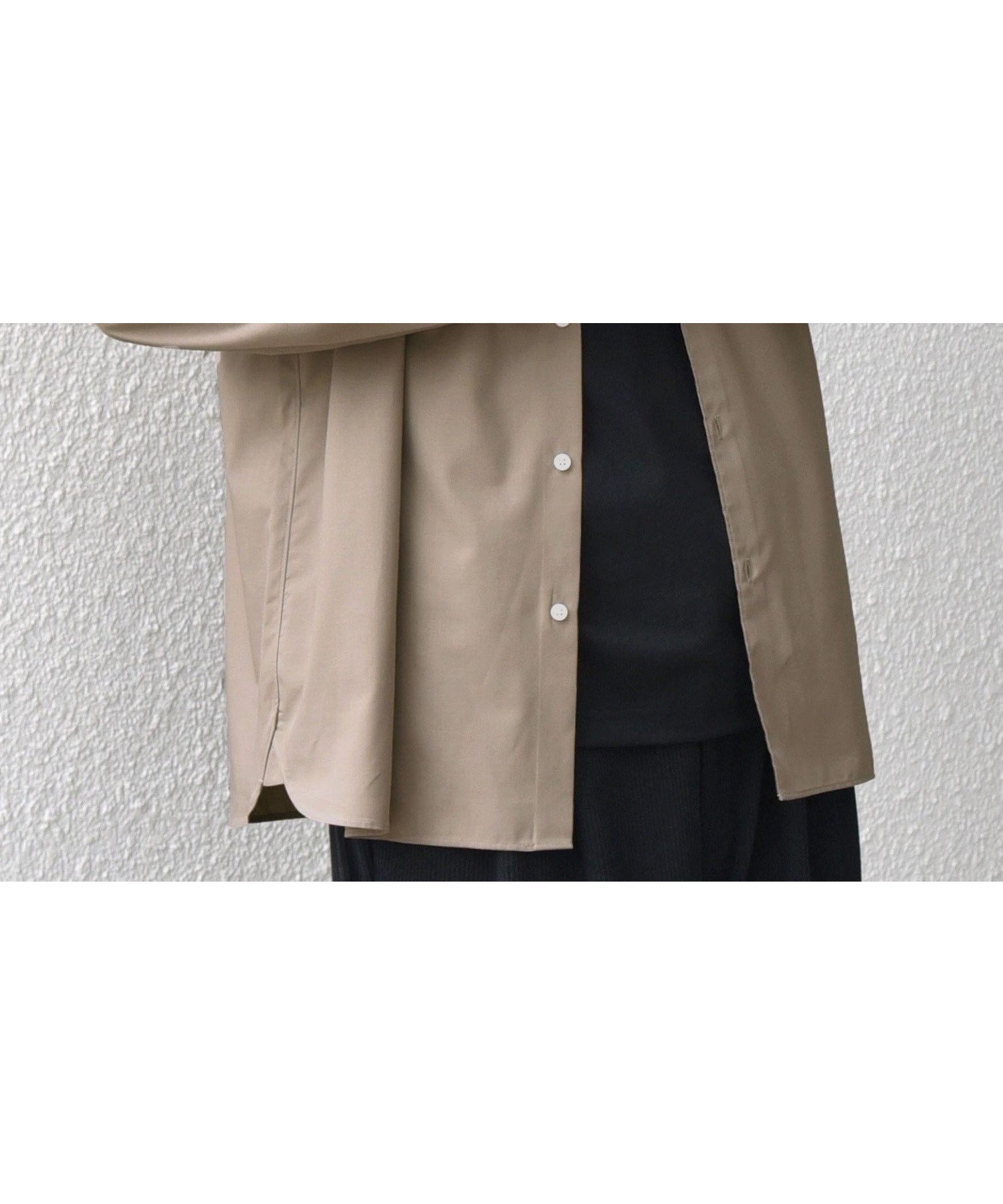 【シップス/SHIPS / MEN】のSHIPS any LIM BLESS ソリッド/ストライプ レギュラーカラー シャツ(セットアップ対応) インテリア・キッズ・メンズ・レディースファッション・服の通販 founy(ファニー) 　ファッション　Fashion　メンズファッション　Fashion for Men　セットアップ　Matching Sets　インナー　Innerwear　洗える　Machine Washable　シンプル　Simple, Minimal　ジャケット　Jacket, Outerwear　ストライプ　Stripe, Striped Pattern　セットアップ　Set-Up, Coordinated Outfit　リラックス　Relax, Relaxed Fit　レギュラー　Regular, Standard Fit　エレガント 上品　Elegant　ビジネス 仕事 通勤　Business / Work / Commuting　カーキ|ID: prp329100004719249 ipo3291000000034101815