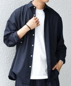 【シップス/SHIPS / MEN】のSHIPS any LIM BLESS ソリッド/ストライプ レギュラーカラー シャツ(セットアップ対応) ネイビー|ID: prp329100004719249 ipo3291000000034101816