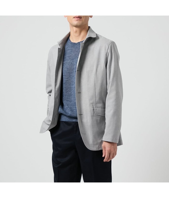 【ニューヨーカー/NEWYORKER / MEN】の【吸水速乾・ストレッチ・ウォッシャブル】COOL COMFORT コットンリネン ピンヘッド コンバーチブルアウター(セットアップ対応) インテリア・キッズ・メンズ・レディースファッション・服の通販 founy(ファニー) https://founy.com/ ファッション Fashion メンズファッション Fashion for Men アウター Men's Coats Outerwear 春 Spring カットソー Cut and Sewn Top 吸水 Absorbent, Quick-Dry ジャケット Jacket, Outerwear スタイリッシュ Stylish, Fashionable セットアップ Set-Up, Coordinated Outfit 定番 Standard, Basic Item ミックス Mix, Mixed Style 無地 Plain, Solid Color リネン Linen, Linen Fabric ワイヤー Wire, Wired Bra S/S・春夏 SS, Spring/Summer, Warm Season おすすめ Recommended / Our Picks 夏 Summer |ID: prp329100004719280 ipo3291000000034102028