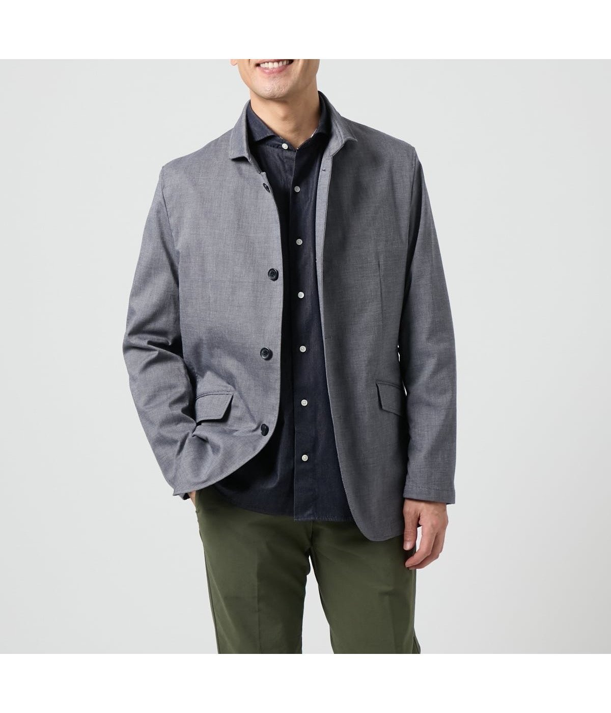 【ニューヨーカー/NEWYORKER / MEN】の【吸水速乾・ストレッチ・ウォッシャブル】COOL COMFORT コットンリネン ピンヘッド コンバーチブルアウター(セットアップ対応) インテリア・キッズ・メンズ・レディースファッション・服の通販 founy(ファニー) 　ファッション　Fashion　メンズファッション　Fashion for Men　アウター　Men's Coats Outerwear　春　Spring　カットソー　Cut and Sewn Top　吸水　Absorbent, Quick-Dry　ジャケット　Jacket, Outerwear　スタイリッシュ　Stylish, Fashionable　セットアップ　Set-Up, Coordinated Outfit　定番　Standard, Basic Item　ミックス　Mix, Mixed Style　無地　Plain, Solid Color　リネン　Linen, Linen Fabric　ワイヤー　Wire, Wired Bra　S/S・春夏　SS, Spring/Summer, Warm Season　おすすめ　Recommended / Our Picks　夏　Summer　ネイビー|ID: prp329100004719280 ipo3291000000034102031