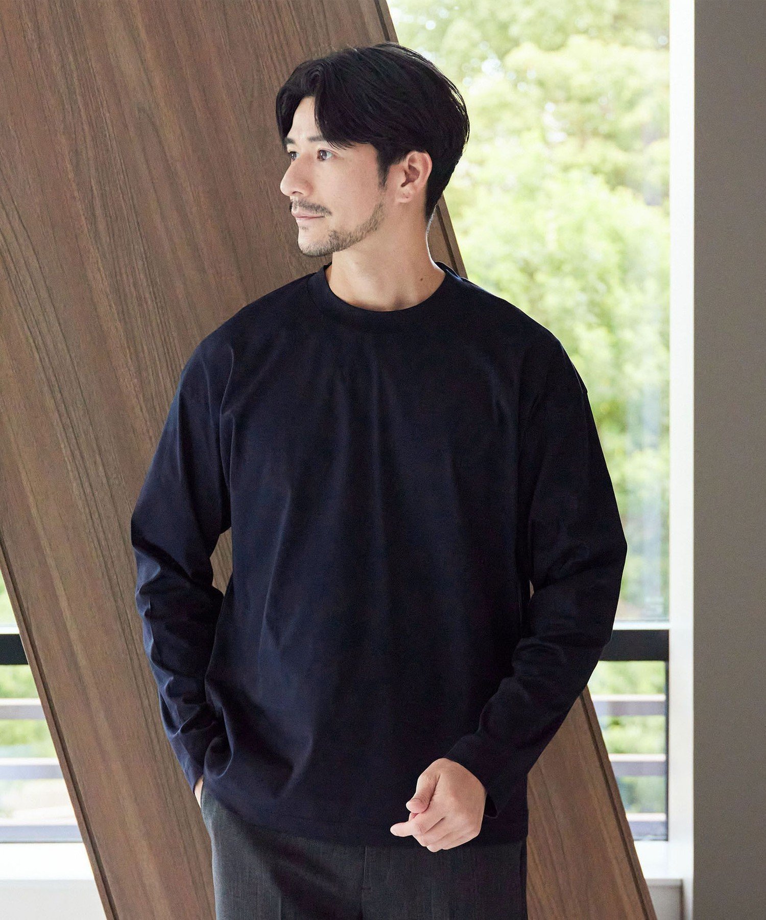 【ビューティ&ユース ユナイテッドアローズ/BEAUTY&YOUTH / UNITED ARROWS / MEN】の【WEB限定 WARDROBE SMART】NORITAKE クルーネック リラックス テーパード カットソー インテリア・キッズ・メンズ・レディースファッション・服の通販 founy(ファニー) 　ファッション　Fashion　メンズファッション　Fashion for Men　トップス・カットソー　Cut & Sew Tops　カットソー　Cut and Sewn Top　ショルダー　Shoulder, Shoulder Strap　スマート　Smart, Elegant　スーツ　Suit, Formalwear　テーパード　Tapered, Tapered Pants　トレンド　Trend, Trending Now　ドロップ　Drop Shoulder, Dropped Style　バランス　Balance, Style Balance　ファブリック　Fabric, Textile　フィット　Fit, Slim Fit　フォルム　Silhouette, Form　リラックス　Relax, Relaxed Fit　日本製　Made In Japan　NAVY|ID: prp329100004719765 ipo3291000000034217801