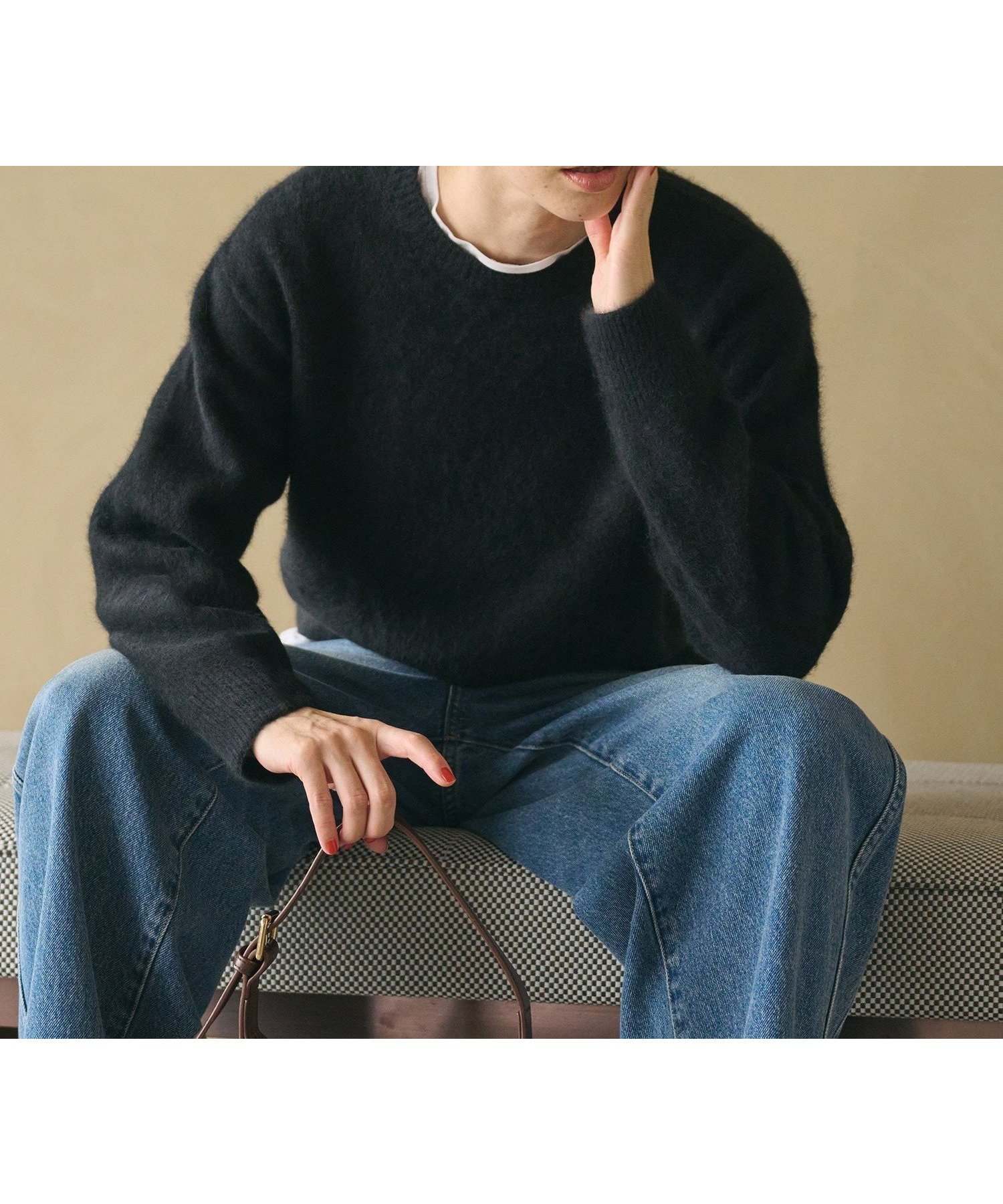 【ビューティ&ユース ユナイテッドアローズ/BEAUTY&YOUTH / UNITED ARROWS】のフォックスカシミヤブレンド クルーネックニットプルオーバー インテリア・キッズ・メンズ・レディースファッション・服の通販 founy(ファニー) ファッション Fashion レディースファッション Fashion for Women トップス・カットソー Cut & Sew Tops ニット Knit Tops & Sweaters カジュアルプルオーバー・ニットトップス Pullovers & Knit Tops / Casual Pullovers インナー Innerwear カットソー Cut and Sewn Top カーディガン Cardigan, Knitwear バランス Balance, Style Balance フェミニン Feminine, Girly フォックス Fox, Fox Fur ワイド Wide, Wide Fit BLACK|ID: prp329100004719873 ipo3291000000034469475