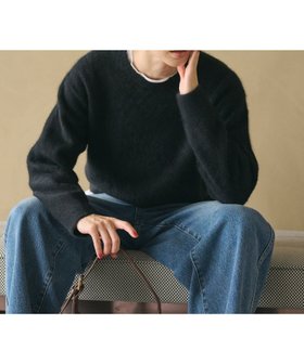 【ビューティ&ユース ユナイテッドアローズ/BEAUTY&YOUTH / UNITED ARROWS】のフォックスカシミヤブレンド クルーネックニットプルオーバー 人気、トレンドファッション・服の通販 founy(ファニー) ファッション Fashion レディースファッション Fashion for Women トップス・カットソー Cut & Sew Tops ニット Knit Tops & Sweaters カジュアルプルオーバー・ニットトップス Pullovers & Knit Tops / Casual Pullovers インナー Innerwear カットソー Cut and Sewn Top カーディガン Cardigan, Knitwear バランス Balance, Style Balance フェミニン Feminine, Girly フォックス Fox, Fox Fur ワイド Wide, Wide Fit |ID:prp329100004719873