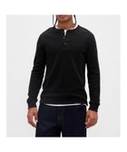 【ギャップ/GAP】のダブルニット ヘンリーネックTシャツ TRUE_BLACK_V2|ID: prp329100004719974 ipo3291000000034331363