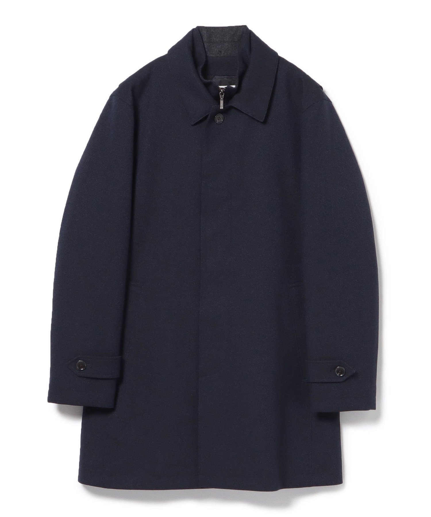 【ビームス/BEAMS / MEN】の撥水 バスケット 2WAY ステンカラーコート 24FW(S~XL・ライナー取外し可能) インテリア・キッズ・メンズ・レディースファッション・服の通販 founy(ファニー) 　ファッション　Fashion　メンズファッション　Fashion for Men　シンプル　Simple, Minimal　スタンダード　Standard, Basic　ハーフ　Half, Half-Length　バスケット　Basket, Basket Bag　ビジネス 仕事 通勤　Business / Work / Commuting　フィット　Fit, Slim Fit　プリーツ　Pleats, Pleated　ベーシック　Basic, Essential　ライナー　Liner, Inner Layer　レギュラー　Regular, Standard Fit　春　Spring　A/W・秋冬　Autumn/Winter　NAVY|ID: prp329100004719989 ipo3291000000034107637