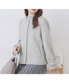 【インデックス/INDEX】のノーカラーショートコート 人気、トレンドファッション・服の通販 founy(ファニー) ファッション Fashion レディースファッション Fashion for Women アウター Coat / Outerwear Collection コート・ロングコート・ピーコート Long Coats, Peacoats & More インナー Innerwear シンプル Simple, Minimal スマート Smart, Elegant センター Center, Center Line ドット Polka Dot, Dot Pattern ポケット Pocket, Pocket Detail エレガント 上品 Elegant 軽量 Lightweight, Ultra Light thumbnail グレー|ID: prp329100004720240 ipo3291000000034880283