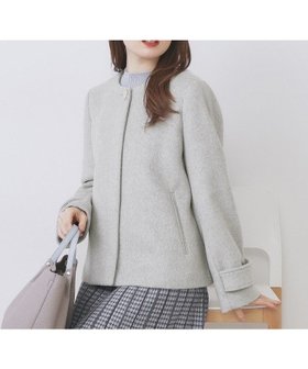 【インデックス/INDEX】のノーカラーショートコート 人気、トレンドファッション・服の通販 founy(ファニー) ファッション Fashion レディースファッション Fashion for Women アウター Coat / Outerwear Collection コート・ロングコート・ピーコート Long Coats, Peacoats & More インナー Innerwear シンプル Simple, Minimal スマート Smart, Elegant センター Center, Center Line ドット Polka Dot, Dot Pattern ポケット Pocket, Pocket Detail エレガント 上品 Elegant 軽量 Lightweight, Ultra Light |ID:prp329100004720240