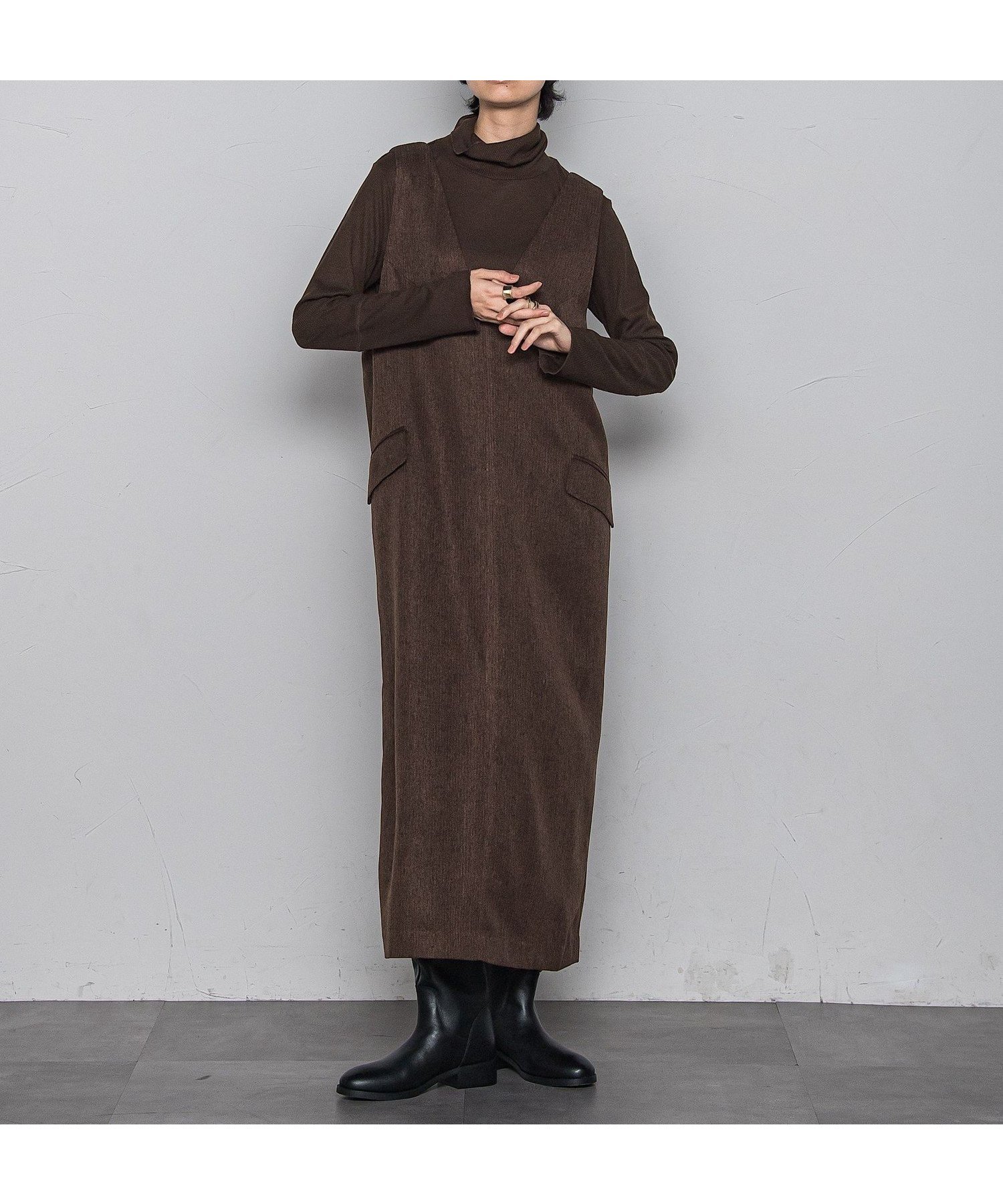 【メイソングレイ/MAYSON GREY】のライトツイードジャンパードレス≪手洗い可能≫ 人気、トレンドファッション・服の通販 founy(ファニー)  ファッション Fashion レディースファッション Fashion for Women ワンピース Dresses フォーマル・パーティードレス・結婚式用ドレス Elegant & Casual Dresses インナー Innerwear 秋 Autumn クラシカル Classical, Vintage-Inspired コンパクト Compact, Small Size とろみ Fluid, Flowy Fabric タートル Turtleneck, Turtle Collar ツイード Twill, Twill Weave ドレス Dress, One-Piece ノースリーブ Sleeveless, No-Sleeve パターン Pattern, Design Print フラップ Flap, Flap Pocket ポケット Pocket, Pocket Detail ロング Long, Long-Length A/W・秋冬 Autumn/Winter おすすめ Recommended / Our Picks 2025年 2025 2025-2026秋冬・A/W Autumn/Winter 2025–26 AW25–26  other-1|ID: prp329100004720260 ipo3291000000034109676