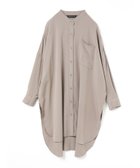 【マーコート/MARcourt】のmizuiro ind バンドカラーロングシャツ 人気、トレンドファッション・服の通販 founy(ファニー) ファッション Fashion レディースファッション Fashion for Women トップス・カットソー Cut & Sew Tops シャツ・ブラウス・オフィスカジュアル Elegant Blouses & Button-Ups スリット Slit, Slit Detail セットアップ Set-Up, Coordinated Outfit ツイル Twist, Twisted Detail フロント Front, Front Design ポケット Pocket, Pocket Detail エレガント 上品 Elegant 再入荷 Restock / Back in Stock 春 Spring 無地 Plain, Solid Color 羽織 Haori, Light Jacket 長袖 Long Sleeve, Full Sleeve thumbnail ベージュ|ID: prp329100004720273 ipo3291000000034109787